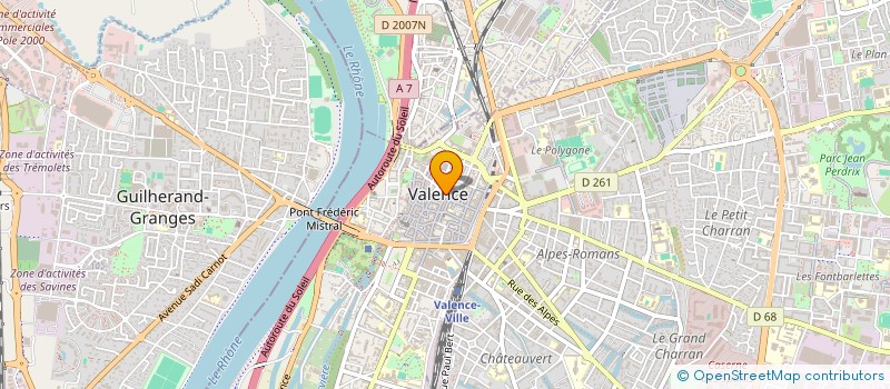 localisation de l'entreprise MONSIEUR MICKAEL CARAMES  VALENCE