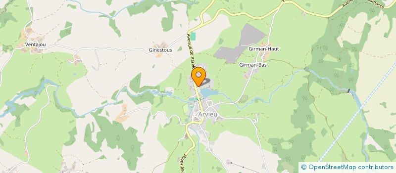 localisation de l'entreprise MONSIEUR MICKAEL CARRIERE  ARVIEU