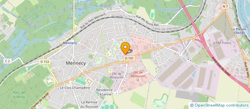 localisation de l'entreprise MONSIEUR MICKAEL CARTER à MENNECY
