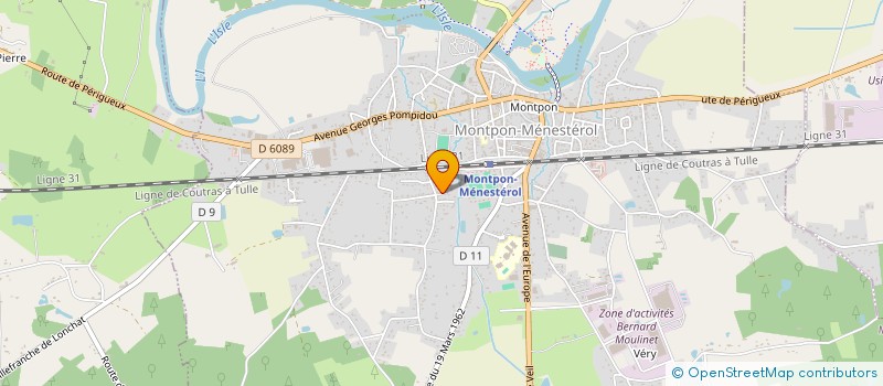 localisation de l'entreprise MONSIEUR MICKAEL CASTANET  MONTPON-MENESTEROL