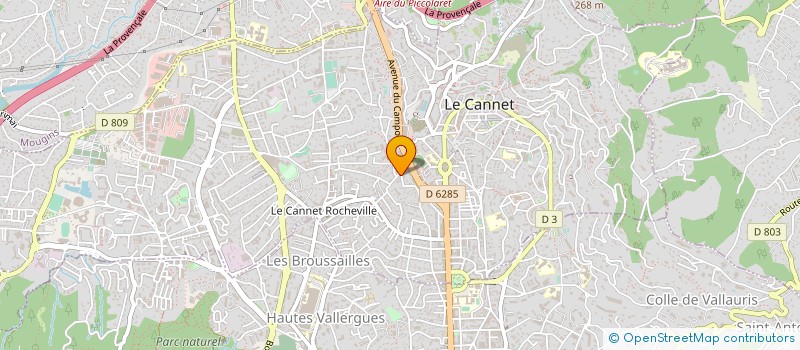 localisation de l'entreprise MONSIEUR MICKAEL CHAABANE  LE CANNET