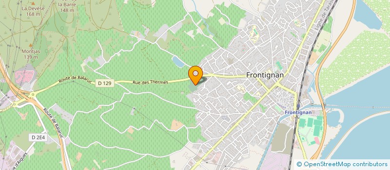 localisation de l'entreprise MONSIEUR MICKAEL CHALVON à FRONTIGNAN