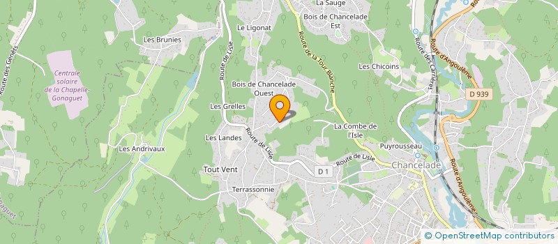 localisation de l'entreprise MONSIEUR MICKAEL CHANCEAU  CHANCELADE