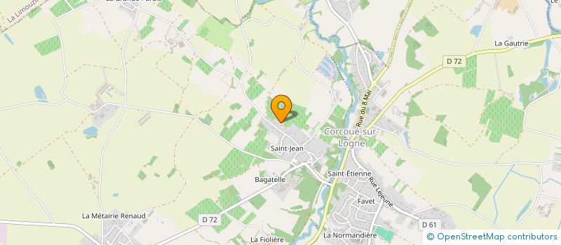 localisation de l'entreprise MONSIEUR MICKAEL CHANSON à CORCOUE-SUR-LOGNE