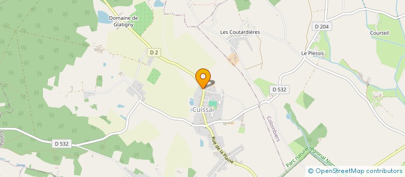 localisation de l'entreprise MONSIEUR MICKAEL CHARLES à CUISSAI