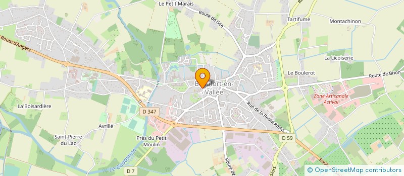 localisation de l'entreprise MONSIEUR MICKAEL CHAROBERT à BEAUFORT-EN-ANJOU