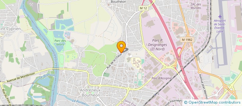 localisation de l'entreprise MONSIEUR MICKAEL CHARTIER à ANDREZIEUX-BOUTHEON