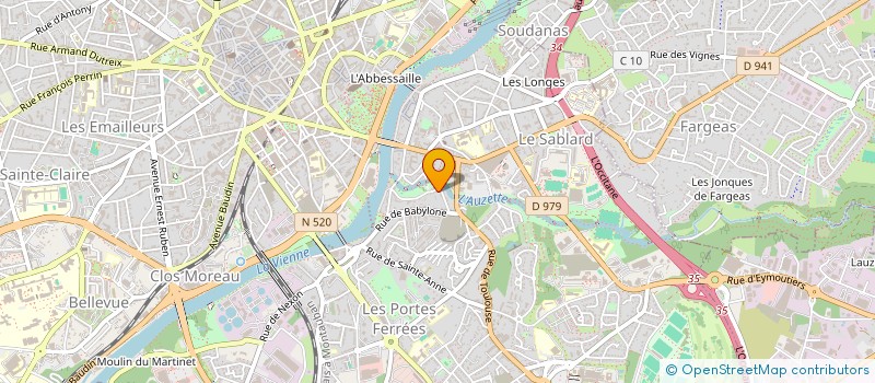 localisation de l'entreprise MONSIEUR MICKAEL CHASTAGNAC à LIMOGES