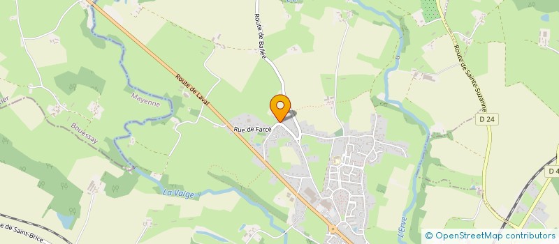 localisation de l'entreprise MONSIEUR MICKAEL CHATELAIN  SABLE-SUR-SARTHE