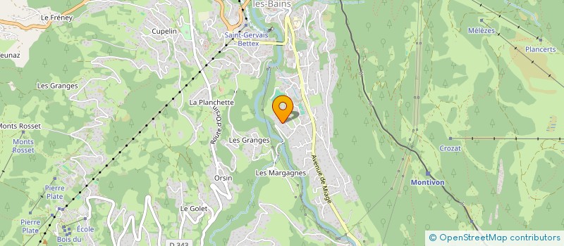 localisation de l'entreprise MONSIEUR MICKAEL CHATELLARD  SAINT-GERVAIS-LES-BAINS