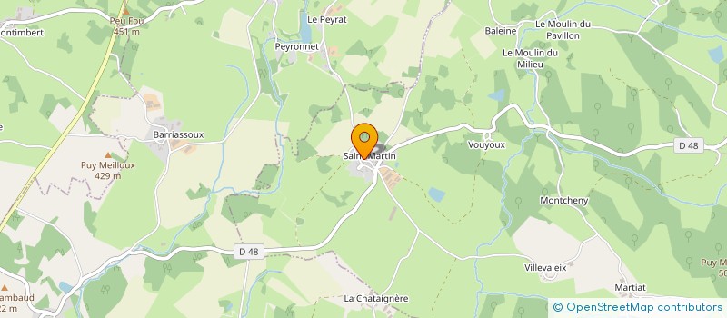 localisation de l'entreprise MONSIEUR MICKAEL CHATELUS à SAINT-VAURY