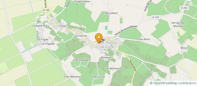 localisation de l'entreprise MONSIEUR MICKAEL CHAUBENIT  SAINT-THOMAS-DE-CONAC