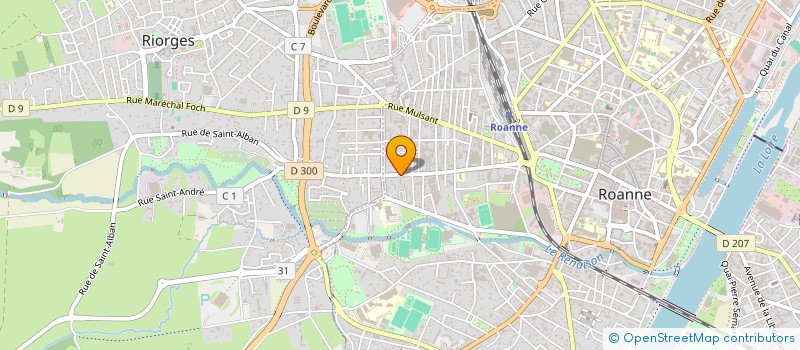 localisation de l'entreprise MONSIEUR MICKAEL CHAUDEY  ROANNE