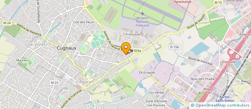 localisation de l'entreprise MONSIEUR MICKAEL CHAUDY  CUGNAUX