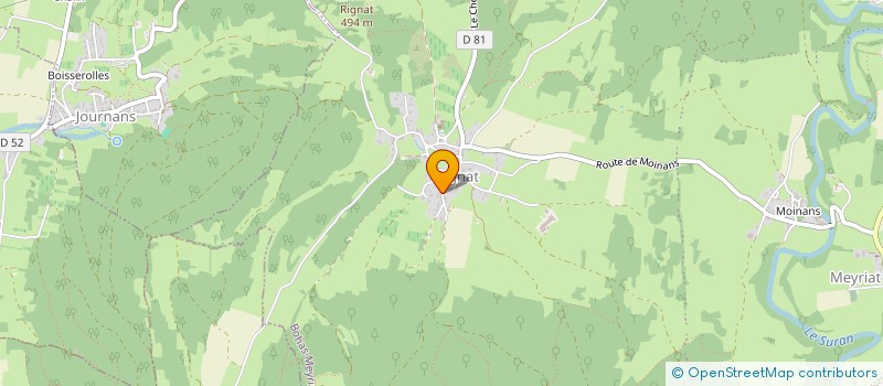 localisation de l'entreprise MONSIEUR MICKAEL CHAUSSAT  BOHAS-MEYRIAT-RIGNAT
