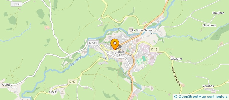 localisation de l'entreprise MONSIEUR MICKAEL CHAZOTTES  LAGUIOLE