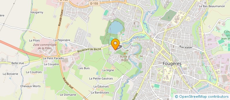 localisation de l'entreprise MONSIEUR MICKAEL CHEREL  FOUGERES