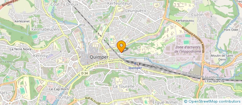 localisation de l'entreprise MONSIEUR MICKAEL CHESSEBOEUF à QUIMPER