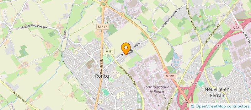 localisation de l'entreprise MONSIEUR MICKAEL CHIROUTTE  COMINES