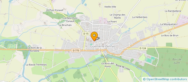 localisation de l'entreprise MONSIEUR MICKAEL CHOTARD  GUEMENE-PENFAO