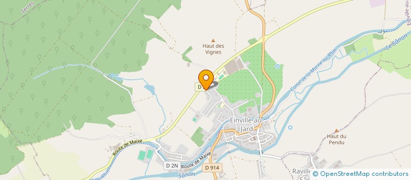 localisation de l'entreprise MONSIEUR MICKAEL CHRETIEN  EINVILLE-AU-JARD