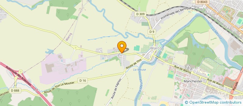 localisation de l'entreprise MONSIEUR MICKAEL CHRISTOPHE  WARCQ