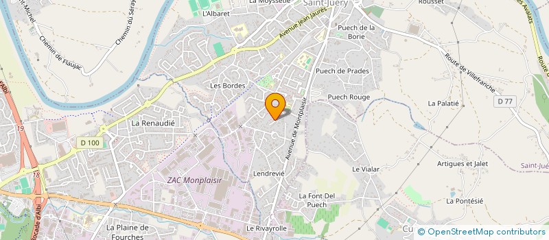 localisation de l'entreprise MONSIEUR MICKAEL CIBASSIE  SAINT-JUERY