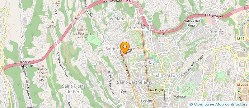 localisation de l'entreprise MONSIEUR MICKAEL CIC à NICE