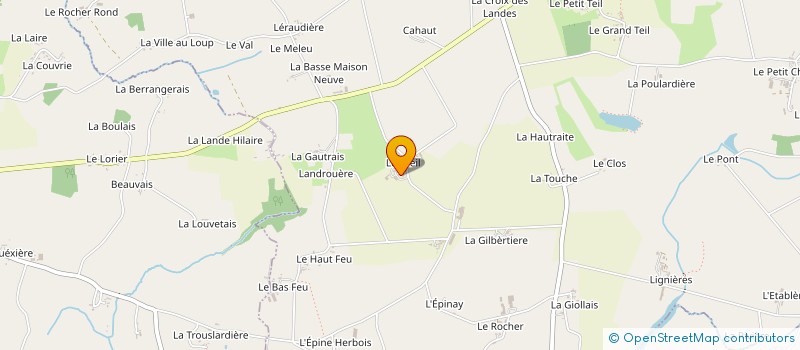 localisation de l'entreprise MONSIEUR MICKAEL CLAIRE  SAINT-HILAIRE-DES-LANDES