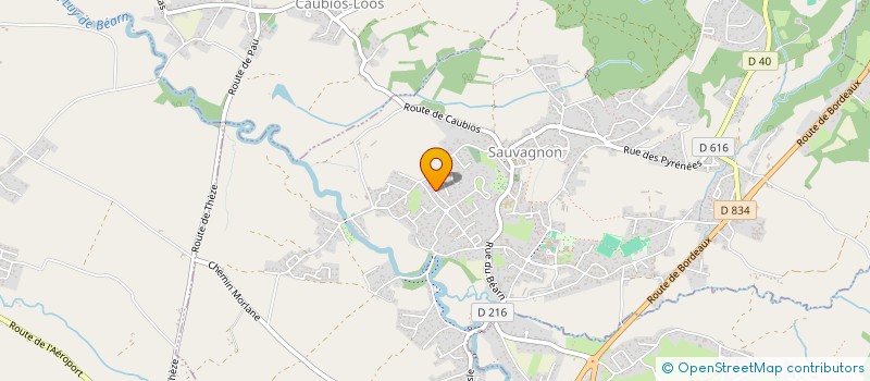 localisation de l'entreprise MONSIEUR MICKAEL CLAVERIE  SAUVAGNON