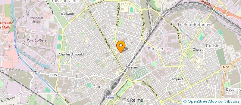 localisation de l'entreprise MONSIEUR MICKAEL CLIN  REIMS