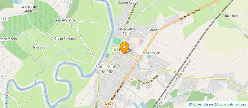 localisation de l'entreprise MONSIEUR MICKAEL CLUZEAU  SAINT-DENIS-DE-PILE