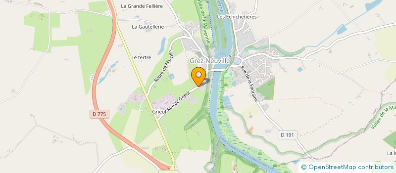 localisation de l'entreprise MONSIEUR MICKAEL COCHET  GREZ-NEUVILLE