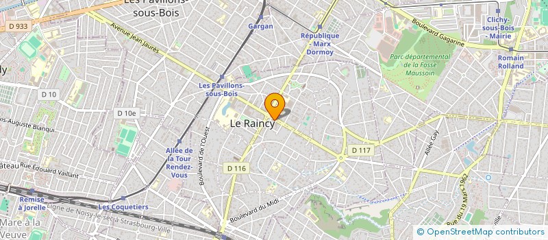 localisation de l'entreprise MONSIEUR MICKAEL COHEN à LE RAINCY