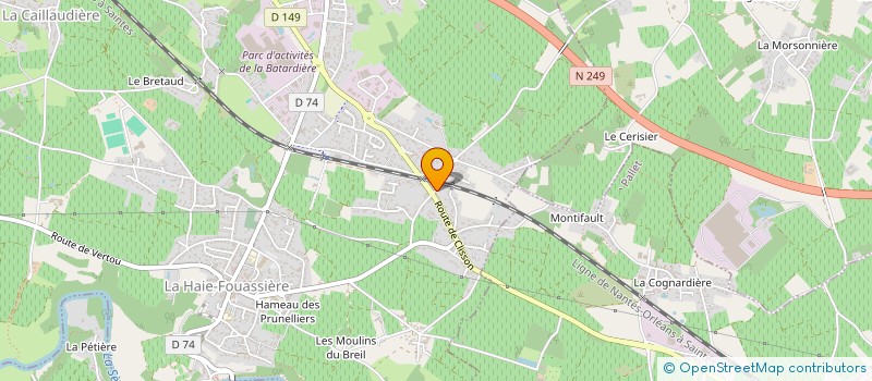 localisation de l'entreprise MONSIEUR MICKAEL COLAS  LA HAIE-FOUASSIERE