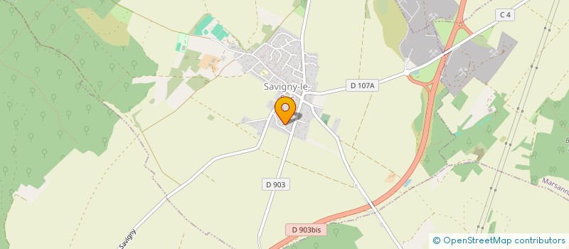 localisation de l'entreprise MONSIEUR MICKAEL COLLINET  SAVIGNY-LE-SEC