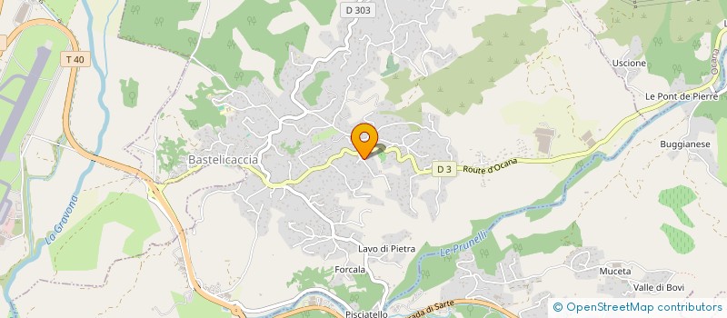 localisation de l'entreprise MONSIEUR MICKAEL COLONNA D'ISTRIA à BASTELICACCIA