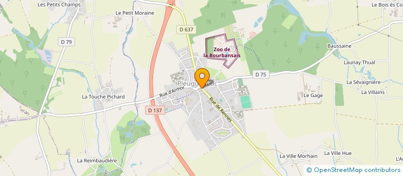 localisation de l'entreprise MONSIEUR MICKAEL COMA  PLEUGUENEUC