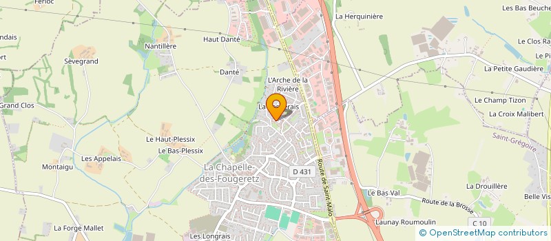 localisation de l'entreprise MONSIEUR MICKAEL COMMEUREUC  LA CHAPELLE-DES-FOUGERETZ