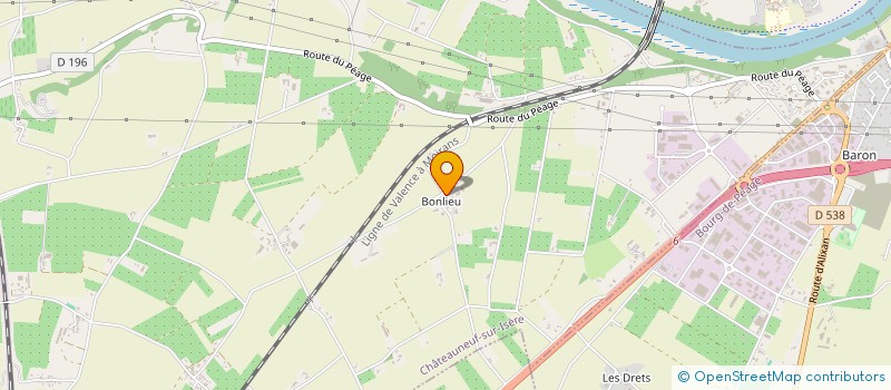 localisation de l'entreprise MONSIEUR MICKAEL COQUELIN  CHATEAUNEUF-SUR-ISERE