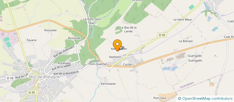 localisation de l'entreprise MONSIEUR MICKAEL CORBRIC  CAUREL