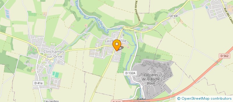 localisation de l'entreprise MONSIEUR MICKAEL COTTARD  LAIZE-CLINCHAMPS