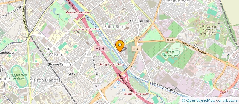 localisation de l'entreprise MONSIEUR MICKAEL COTTIN  REIMS