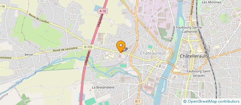 localisation de l'entreprise MONSIEUR MICKAEL COUDERT  CHATELLERAULT