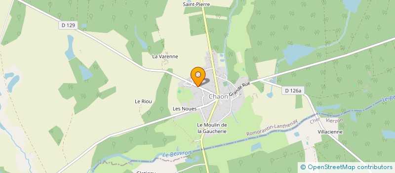 localisation de l'entreprise MONSIEUR MICKAEL COURCIMEAUX  CHAUMONT-SUR-THARONNE