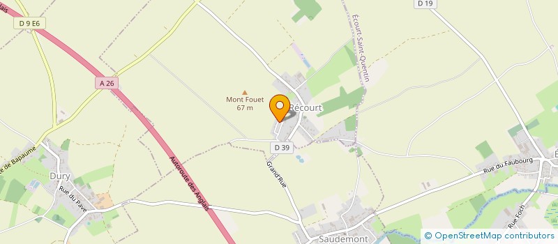 localisation de l'entreprise MONSIEUR MICKAEL COUTEAU  RECOURT