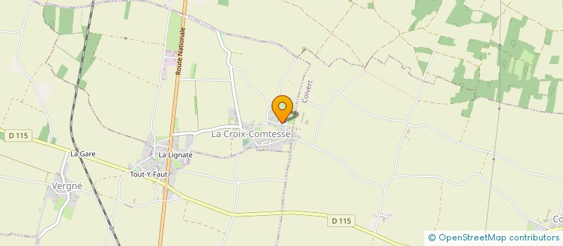 localisation de l'entreprise MONSIEUR MICKAEL COUTIN  LA CROIX-COMTESSE