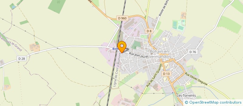 localisation de l'entreprise MONSIEUR MICKAEL COUVREUX  BOHAIN-EN-VERMANDOIS