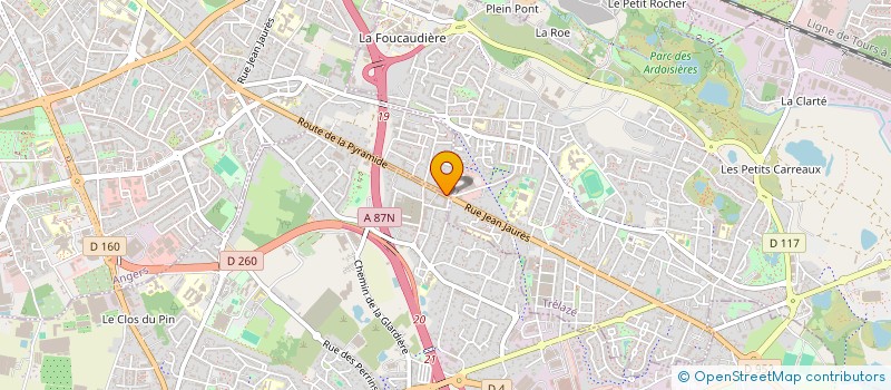 localisation de l'entreprise MONSIEUR MICKAEL CRAIL  LES PONTS-DE-CE