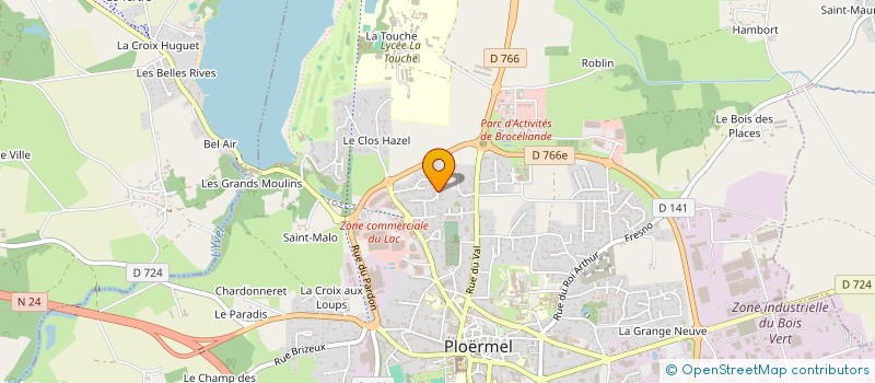 localisation de l'entreprise MONSIEUR MICKAEL CRETE  PLOERMEL